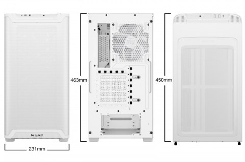 Obudowa Be quiet! Pure Base 501 LX ARGB biała Midi Tower z wentylatorami