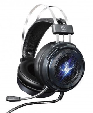Słuchawki Rebeltec Thor 7.1 USB dla graczy z mikrofonem niebieskie