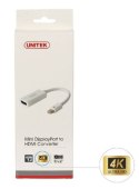 Adapter Unitek mini DisplayPort HDMI 4K Y-6331 uniwersalny 20 cm