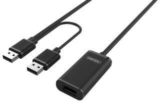 Unitek Y-278 przedłużacz aktywny USB 2.0 10m czarny wydajny