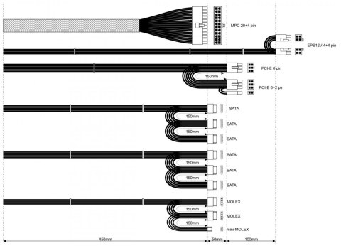 Zasilacz ATX AKYGA AK-U4-400 400W 80 PLUS Bronze modularny cichy