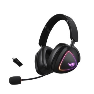 Słuchawki Asus ROG Delta II Wireless Gaming Bezprzewodowe RGB 2.4GHz