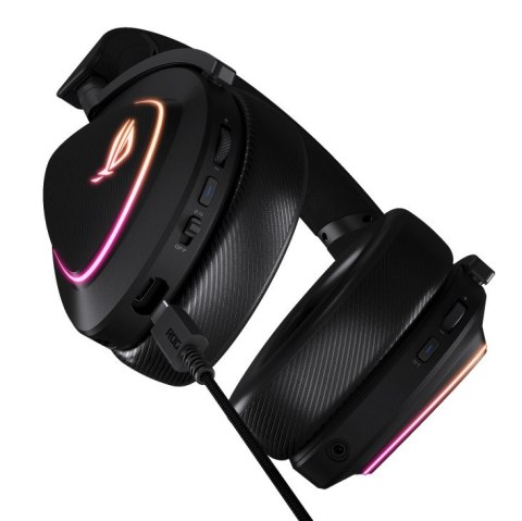 Słuchawki Asus ROG Delta II Wireless Gaming Bezprzewodowe RGB 2.4GHz