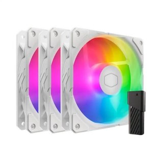 Wentylatory Cooler Master SickleFlow Edge 120 ARGB White 3-pack wydajne