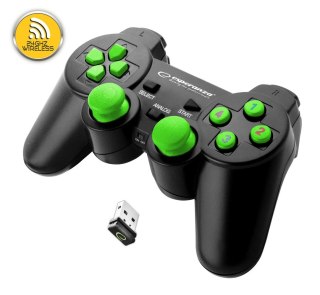 Gamepad Esperanza Gladiator bezprzewodowy 2.4GHz z wibracjami do PS3 i PC ergonomiczny