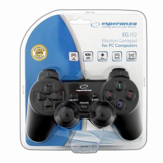 Gamepad Esperanza EG102 z wibracjami do PC ergonomiczny kontroler