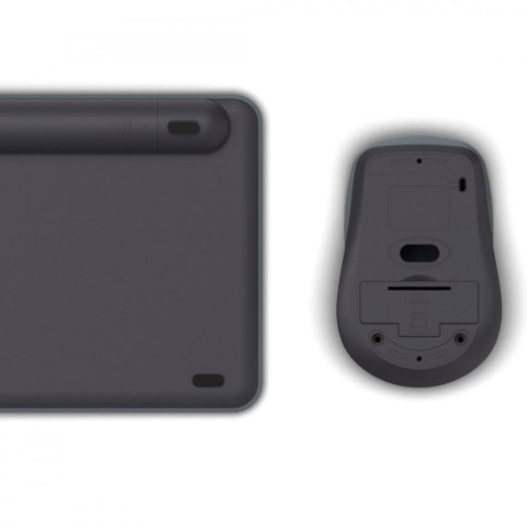 Hama Zestaw klawiatura i mysz WKM-500 bezprzewodowy cichy ergonomiczny