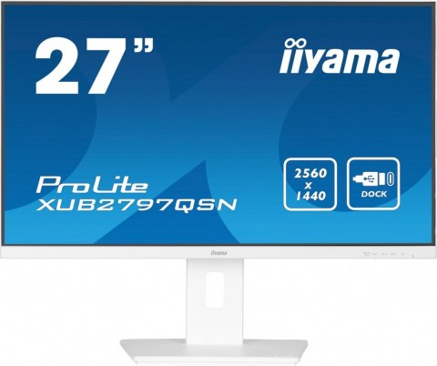Monitor IIYAMA ProLite XUB2797QSN-W2 27 IPS QHD z USB-C i HDMI