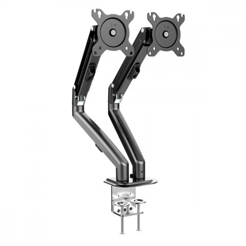 Uchwyt Maclean MC-861N na 2 monitory 13-27 cali regulowany biurkowy