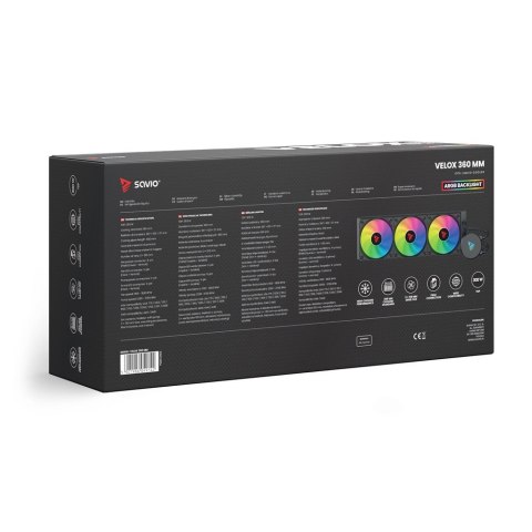 Savio Chłodzenie wodne CPU ARGB VELOX 360 mm wydajne i stylowe