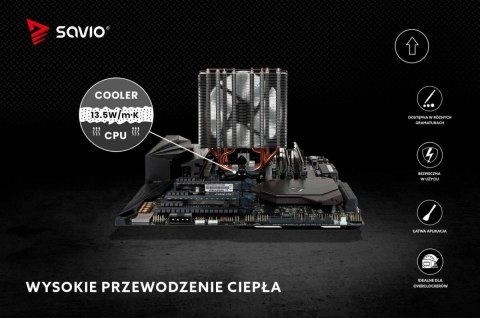 Pasta termoprzewodząca Savio Glacier TG-03 13.5 W/mK 2g