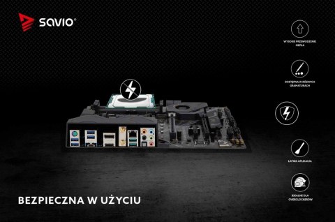 Pasta termoprzewodząca Savio Glacier TG-03 13.5 W/mK 2g