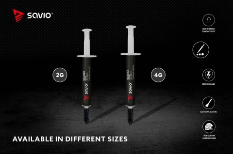 Pasta termoprzewodząca Savio Glacier TG-03 13.5 W/mK 2g