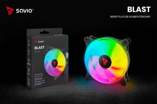 Wentylator Savio BLAST 120mm ARGB 3-pin 5V 4-pin 12V wydajny z efektami LED