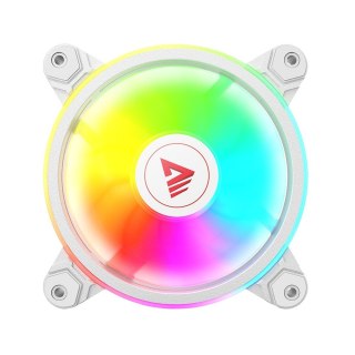 Wentylator Savio FAN-01 White 120mm ARGB z kontrolerem i pilotem 4-pack