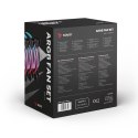 Wentylator Savio FAN-01 White 120mm ARGB z kontrolerem i pilotem 4-pack