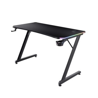 Biurko Trust GXT 709 Luminus RGB czarne gamingowe z oświetleniem