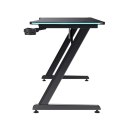 Biurko Trust GXT 709 Luminus RGB czarne gamingowe z oświetleniem