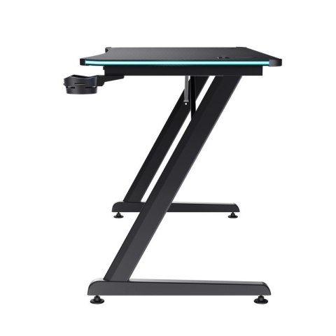 Biurko Trust GXT 709 Luminus RGB czarne gamingowe z oświetleniem