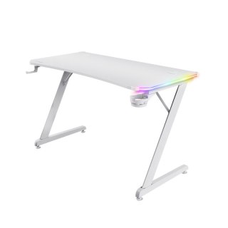 Biurko Trust GXT 709W Luminus RGB białe rozświetlające do gry