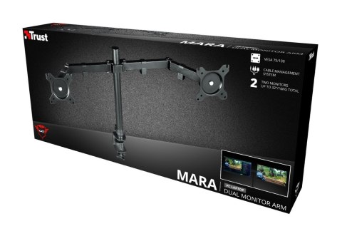 Uchwyt do monitora Trust MARA GXT1120 biurkowy na dwa ekrany 32