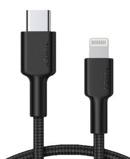Kabel AUKEY CB-CL02 Lightning USB C nylonowy 1.2m MFi szybki