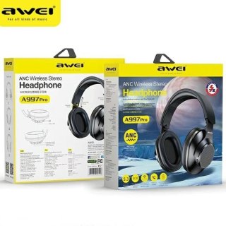 AWEI A997 Pro Bluetooth słuchawki ANC gamingowe z redukcją szumów