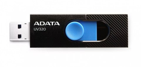Pendrive Adata UV320 64GB USB 3.2 Gen1 czarnoniebieski wysuwany praktyczny