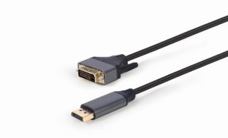 Kabel Gembird DisplayPort do DVI 1.8m czarny oplot wideo