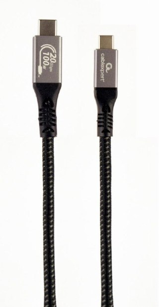 Gembird Kabel Premium USB-C 3.2 Gen 2 20 Gbps 100W 1.5m PD szybki