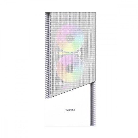 Obudowa Gembird Fornax 4300 Midi Tower ATX biała z podświetleniem ARGB