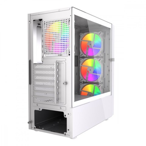 Obudowa Gembird Fornax 4300 Midi Tower ATX biała z podświetleniem ARGB