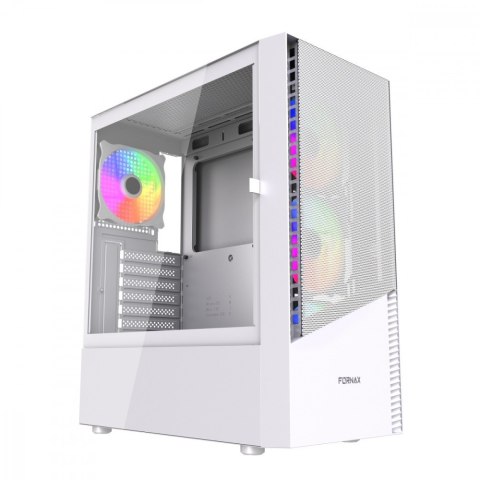 Obudowa Gembird Fornax 4300 Midi Tower ATX biała z podświetleniem ARGB
