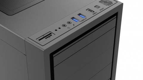 Obudowa Gembird Fornax K500 Midi Tower ATX czarna z USB 3.1