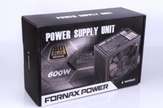 Gembird Zasilacz ATX 80+Bronze 600W z aktywnym PFC 12cm wentylator