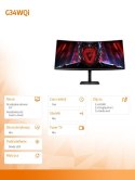 Monitor XIAOMI Gaming Curved G34WQi 34'' 180Hz HDR Matowy WQHD