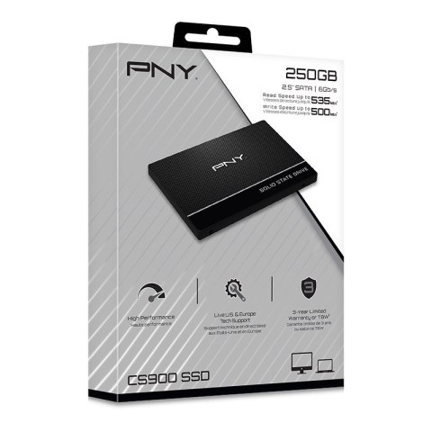 Dysk SSD PNY CS900 250GB 2,5'' SATA III wysoka wydajność