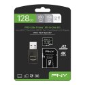 PNY Karta pamięci microSDXC Elite Prime 128GB szybka z adapterem i czytnikiem USB