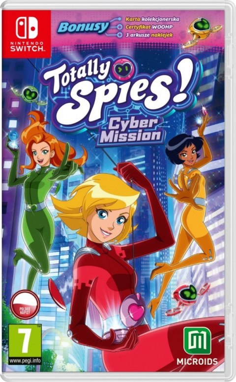 Gra Nintendo Switch Odlotowe Agentki Totally Spies Cybermisja przygodowa akcja