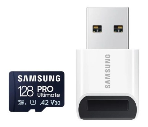Karta pamięci microSD Samsung Pro Ultimate 128GB szybka z czytnikiem
