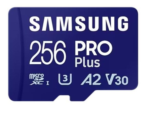 Karta pamięci microSD Samsung PRO Plus 256GB szybka z adapterem
