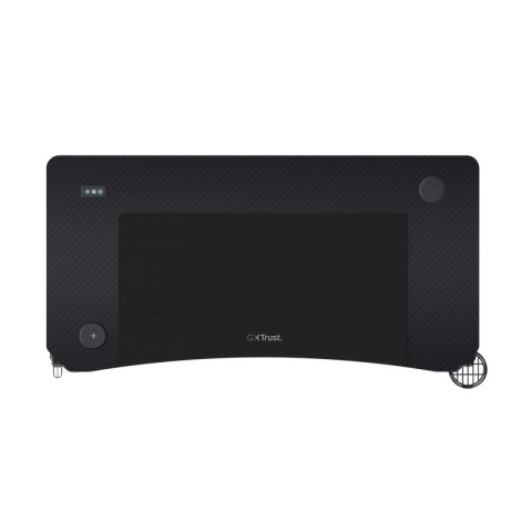 Biurko gamingowe Trust GXT 710 Luminus Pro RGB przestronne czarne