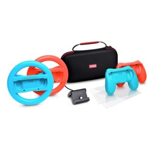 Zestaw Trust GXT-1249 7-in-1 do Nintendo Switch niebieski czerwony czarny