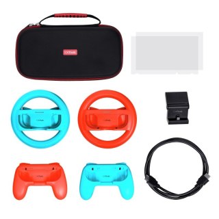 Zestaw Trust GXT-1249 7-in-1 do Nintendo Switch niebieski czerwony czarny