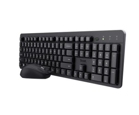 Trust Zestaw klawiatura mysz Ody II Wireless cicha ergonomiczna do biura