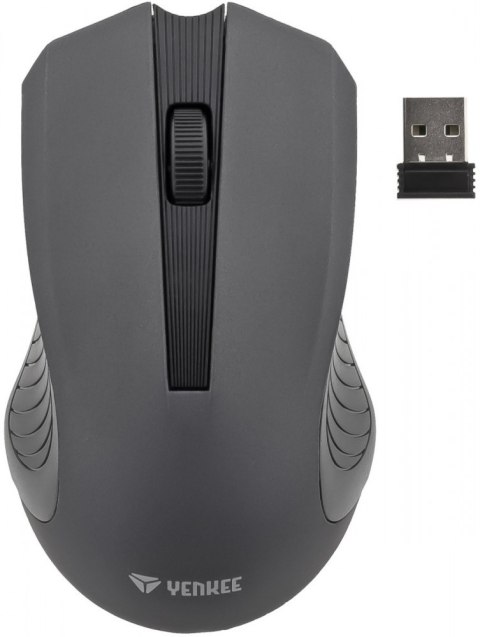 Mysz YENKEE Monaco bezprzewodowa 2.4GHz uniwersalna szara z 3 przyciskami