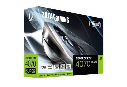ZOTAC Karta graficzna GeForce RTX 4070 SUPER TWIN EDGE 12GB DDR6X