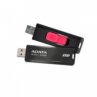 Dysk SSD Adata SC610 500GB USB 3.2 Gen2 czarny szybki kompaktowy