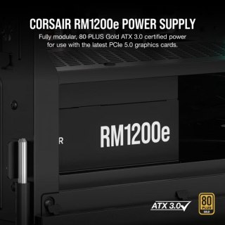 Zasilacz Corsair RM1200e 1200W 80+Gold modularny ATX 3.1 cichy