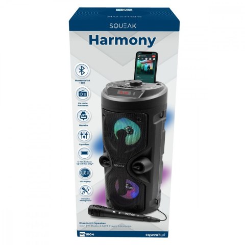 Głośnik Bluetooth 5.0 SQUEAK Harmony SQ1004 mobilny z karaoke